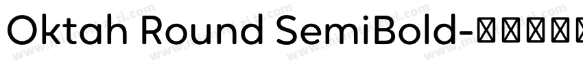 Oktah Round SemiBold字体转换